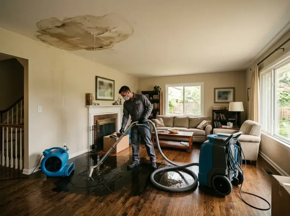 attic-pipe-burst-ceiling-drip-008 — frequently asked questions, Water Damage Restoration & Carpet Care in Farmington, MI